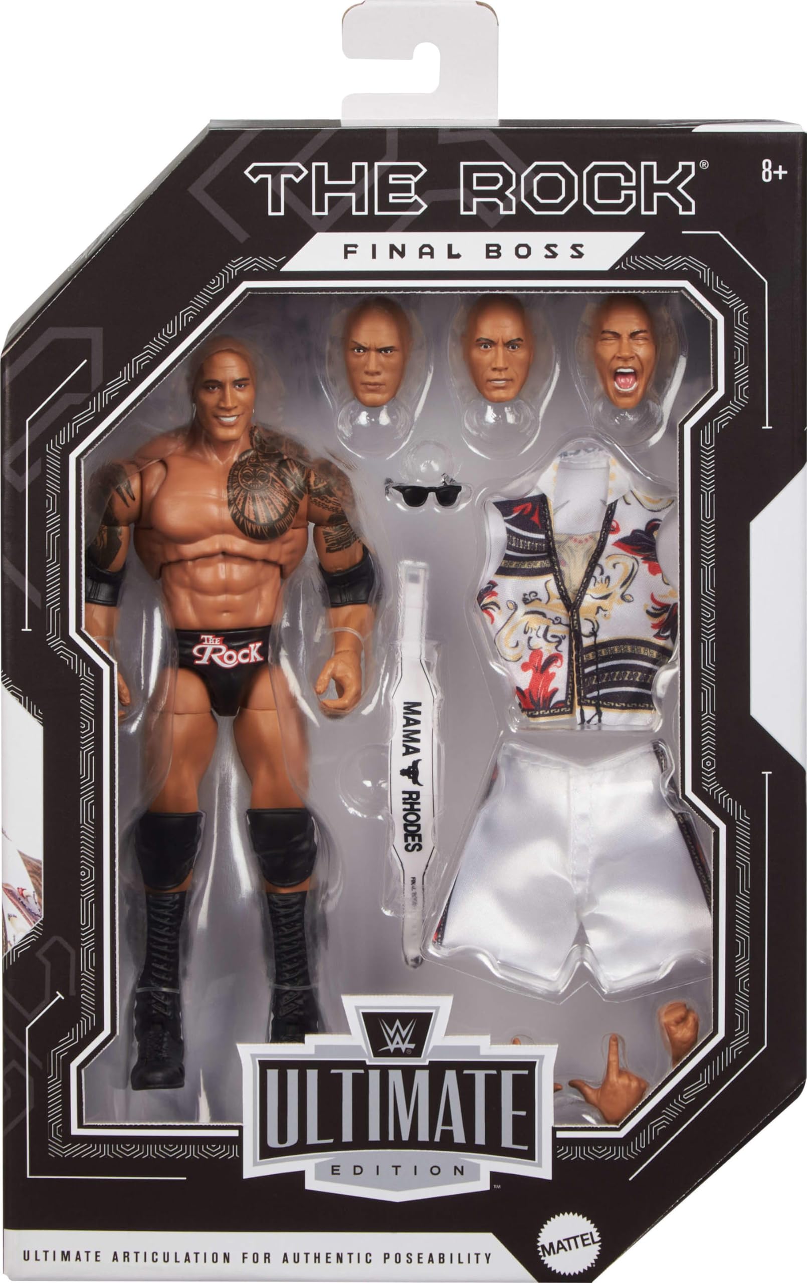 スポーツ MATEL WWE THE ROCK ULTIMATE EDITION The Rock (Final Boss) - WWE Ultimate Edition 25 Ringside Exclusive