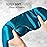 LitBear Silk Sleep Mask for Side Sleeper, Eye Mask Sleeping for Women Men 100% 22 Momme Pure Mulberry Silk, Face-Hugging Padded Eye Cover for Sleeping with Adjustable Band (Peacock Blue)
