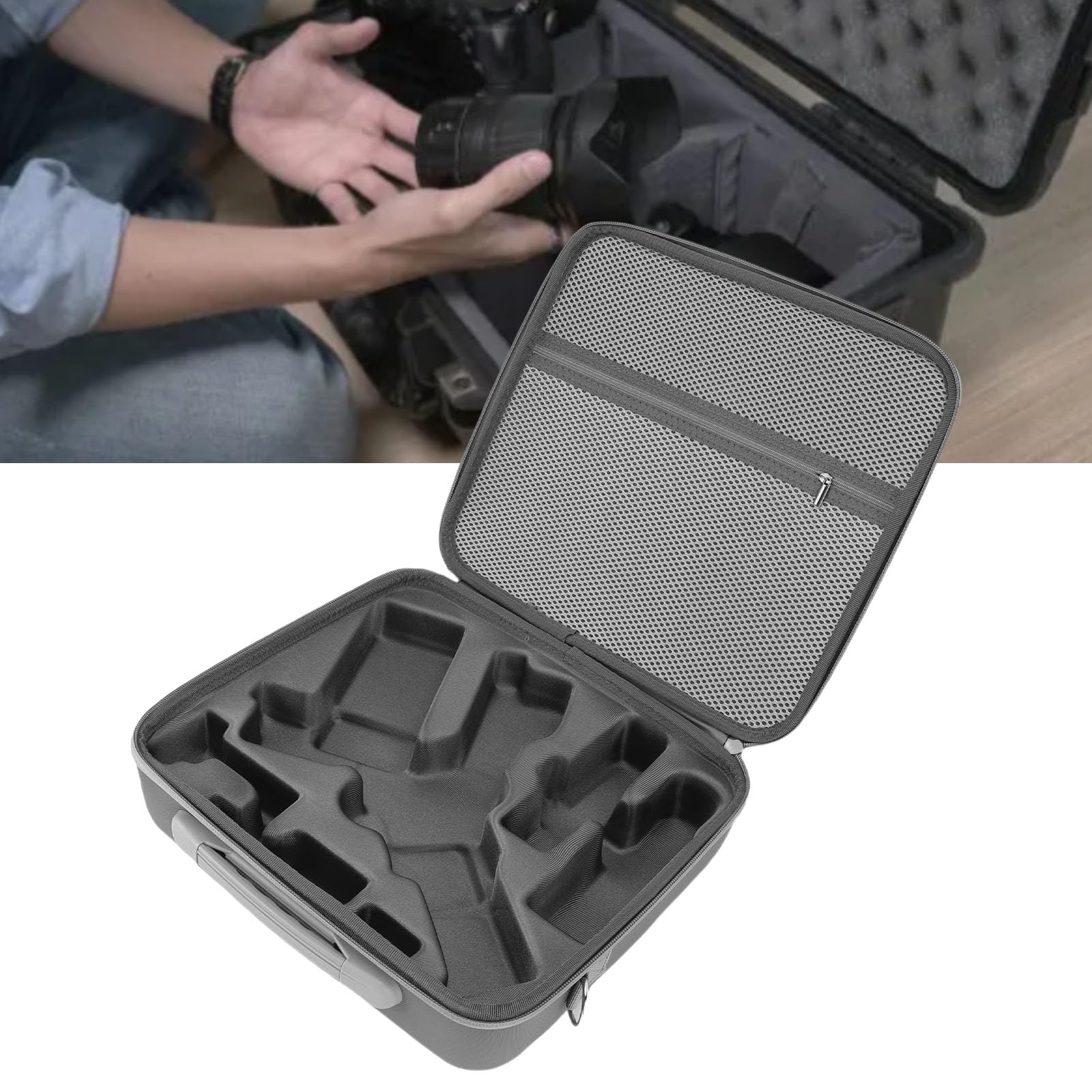 Goshyda Custodia da Trasporto per RS4 Mini Camera Stabilizzatore, Borsa da Viaggio da Viaggio a Prova di Goccia con Spalline per Stabilizzatore e Accessori