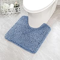 Vista 121 de MIULEE Alfombras de baño naranjas en forma de U, de microfibra suave y absorbente, antideslizantes, de secado rápido, esponjosas, para base