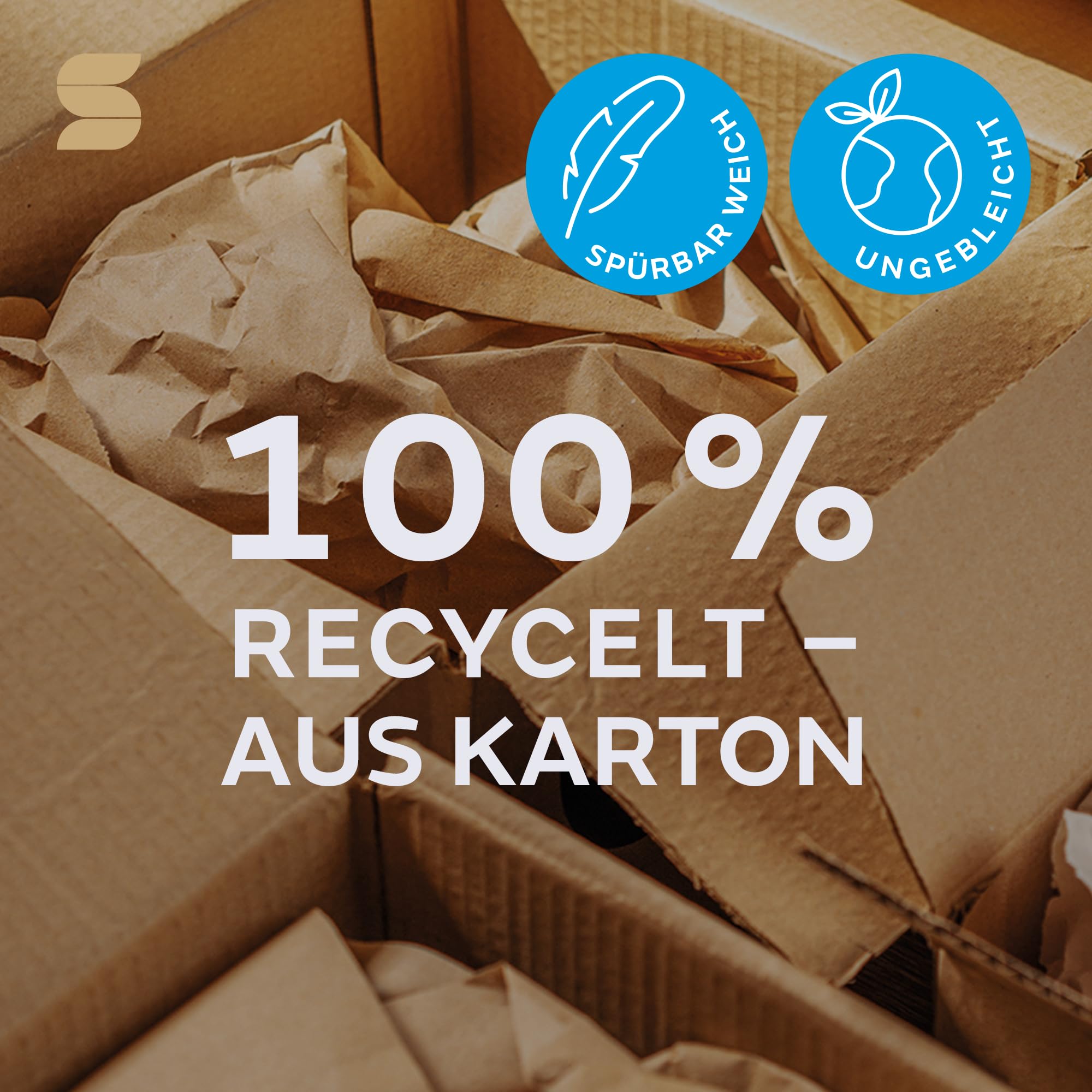 Satino PureSoft Toilettenpapier 2-lagig – extrem weich & äußerst umweltfreundlich dank 100% Recyclingpapier – Made in Germany – 100% recycelbar – Großpackung mit 48 Rollen – 400 Blatt je Klorolle