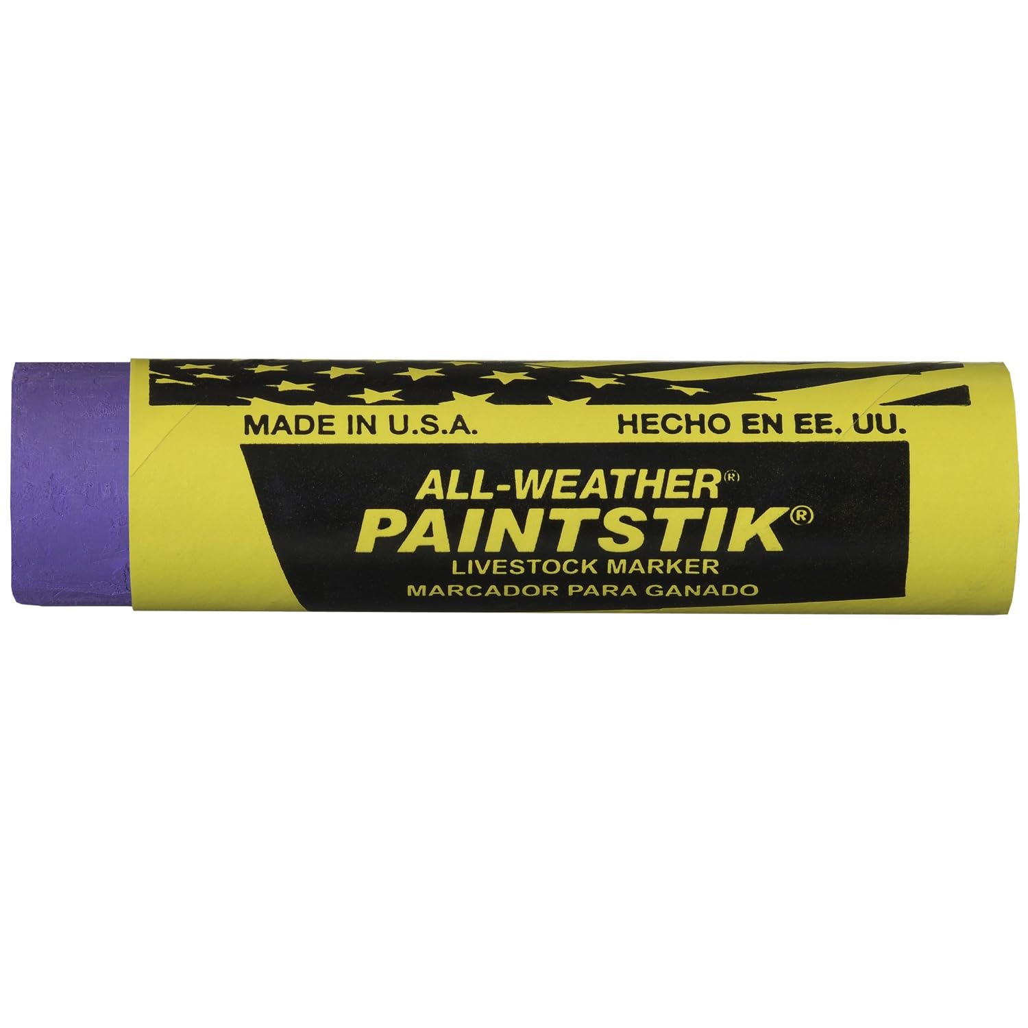 All-Weather Paintstik Livestock Marker, 1" Diameter x 4" Length, Fluorescent Orange (Pack of 12)