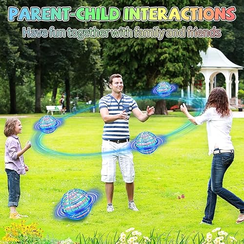 Miniatura 3 de Juguete de bola de orbe volador, bola Galaxy Boomerang, mini dron cósmico de mano flotante, hilanderos de mosca para niños y adultos, juguetes