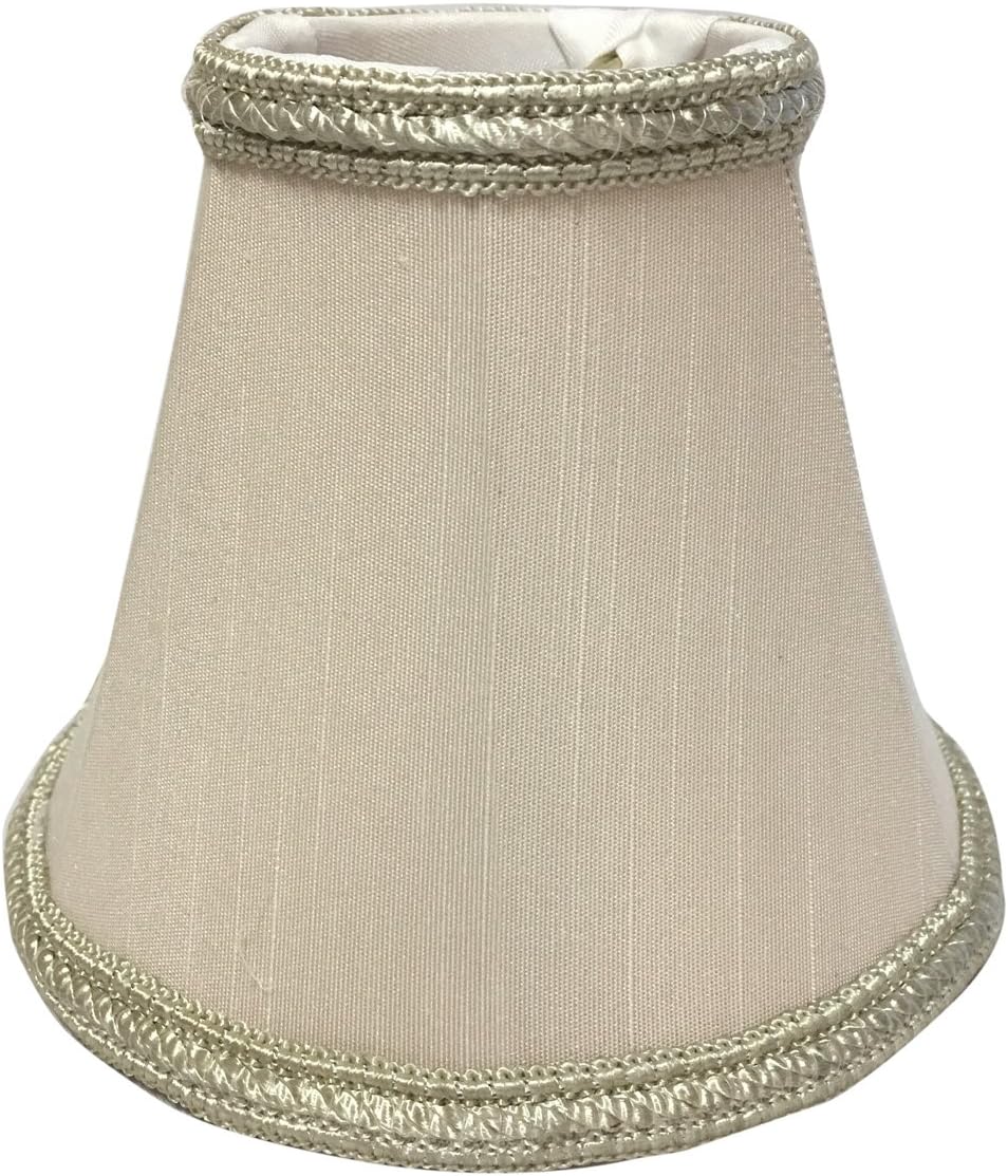 Royal Designs, Inc. CS-113WH-6 Decorative Trim Empire Chandelier Shade, 3 x 4.25 x 4.25, White, 6-Pack