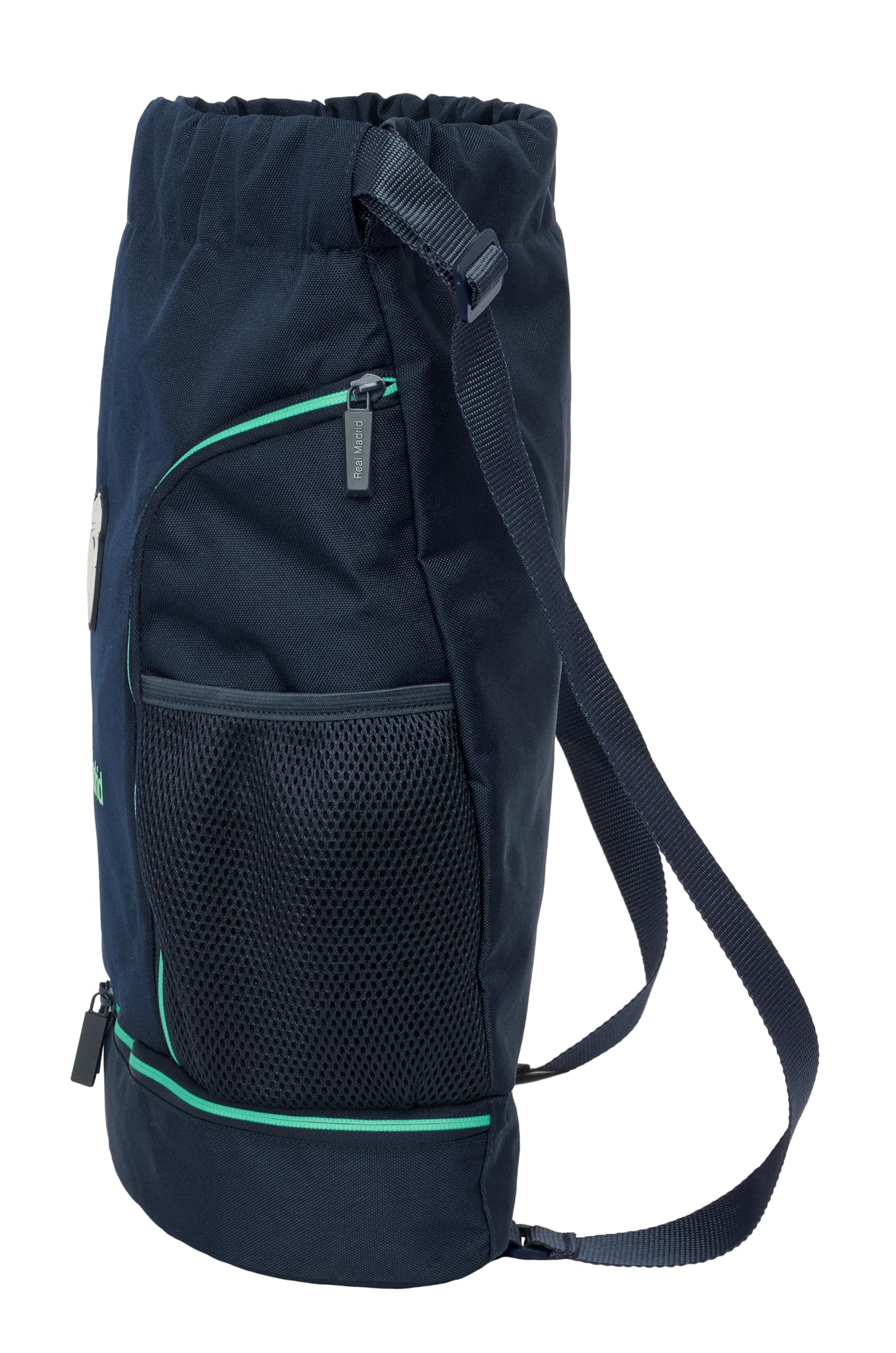 REAL MADRID 2ª EQUIPACIÓN 25/26 - Mochila Saco, Mochila, Ideal para Niños de Diferentes Edades, Cómoda y Versátil, Calidad y Resistencia, 34x15x43 cm