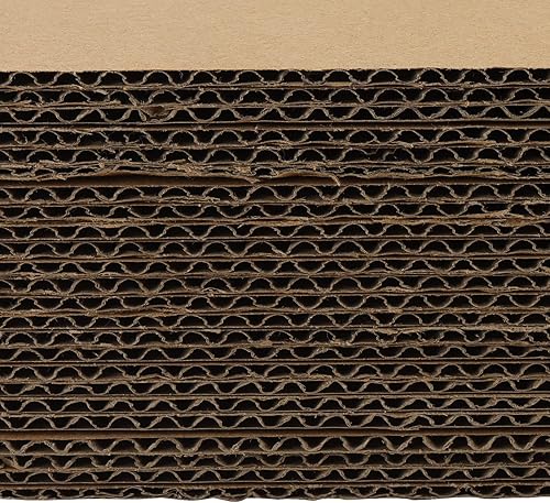 Miniatura 4 de ZEONHEI Paquete de 60 hojas de cartón corrugado de 12 x 12 x 18 pulgadas, cuadrados de cartón de 0.118 in de grosor, insertos de embalaje planos