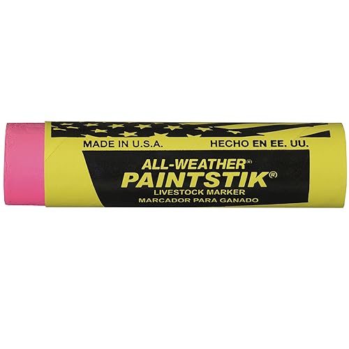 Miniatura 7 de All-Weather Paintstik 61022 - Marcador de ganado, altamente visible, pintura no tóxica para marcar piel de animales, ocultar, piel, húmeda y seca,
