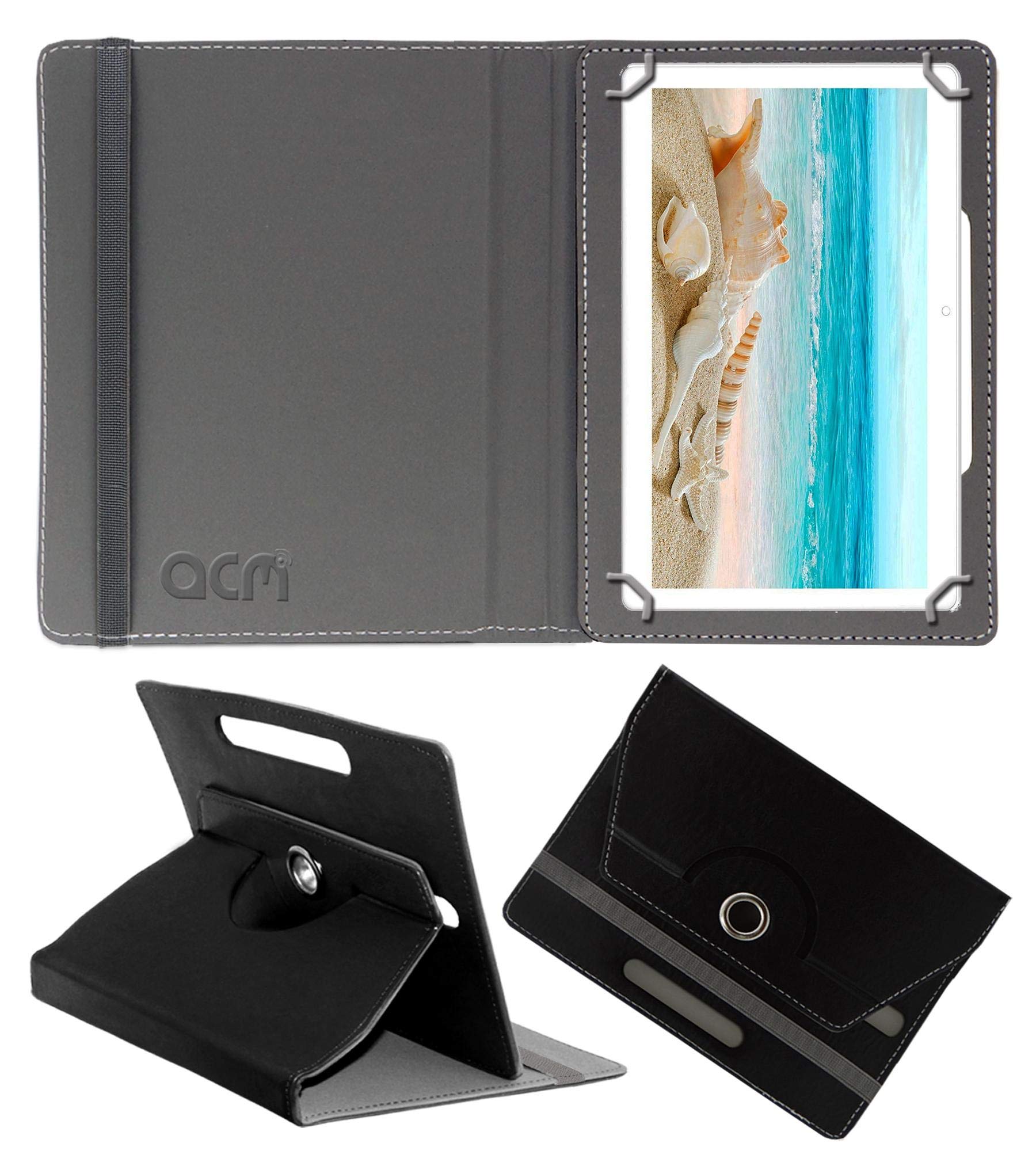 Acm Rotating Leather Flip Case Compatible with I Kall N10 Tablet Cover Stand Black (B07M7MN2WR) Amazon Price History, Amazon Price Tracker