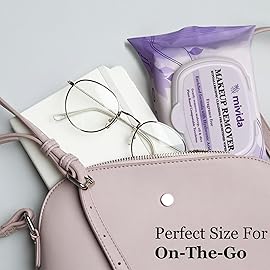 mivida Hypoallergenic Makeup Remover Wipes with Hyaluronic Acid, Alcohol Free & Fragrance Free Makeup Wipes For Sensitive skin, Plant Based Make Up Remover, Travel Friendly 25 Count