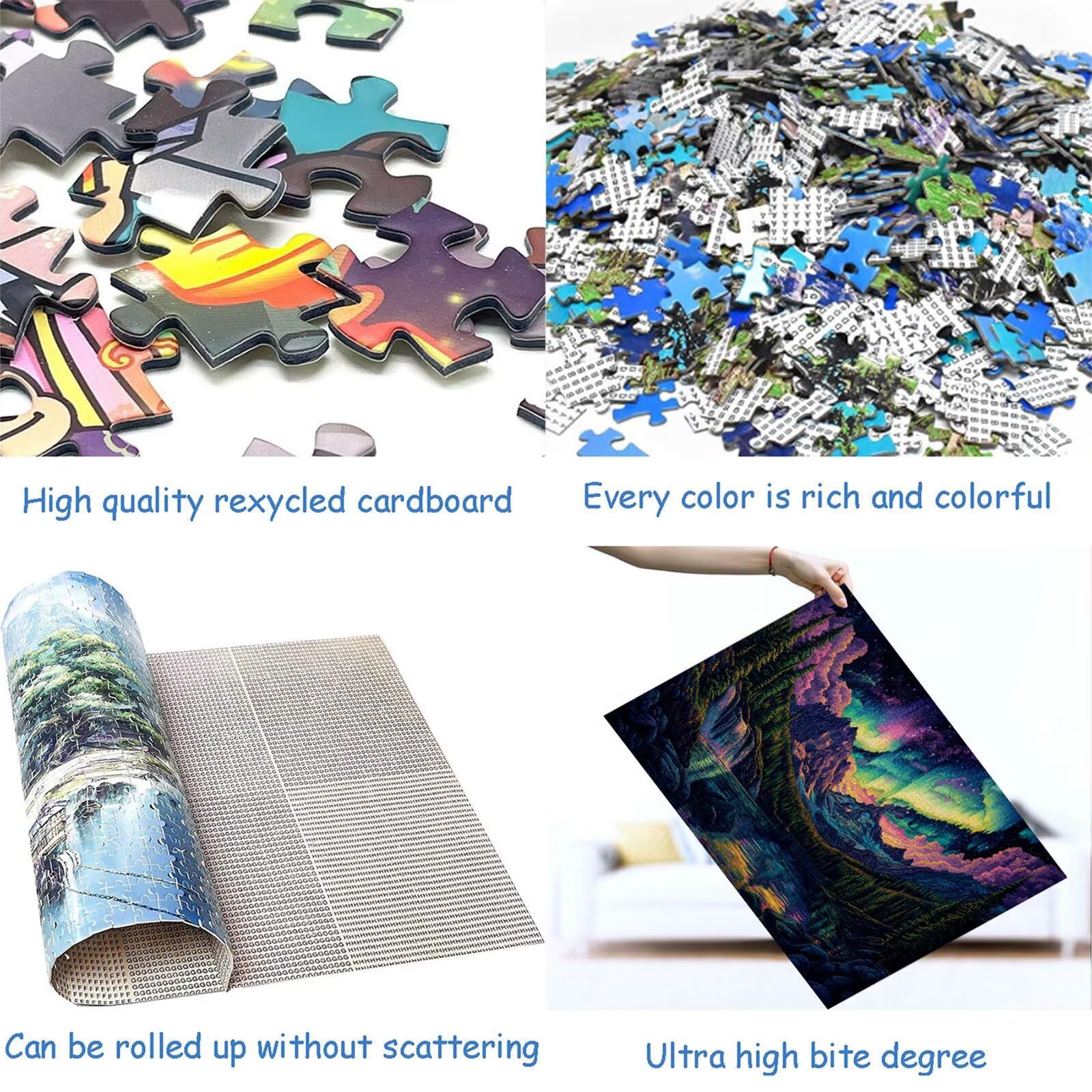 Puzzle 4000 elementów górskie puzzle dla dorosłych jezioro 141 x 87 cm Unikalne rzemiosło klasyczne 3D drewniane układanki do rodzinnych gier aktywnych, układanka do samodzielnego wykonania nawet do