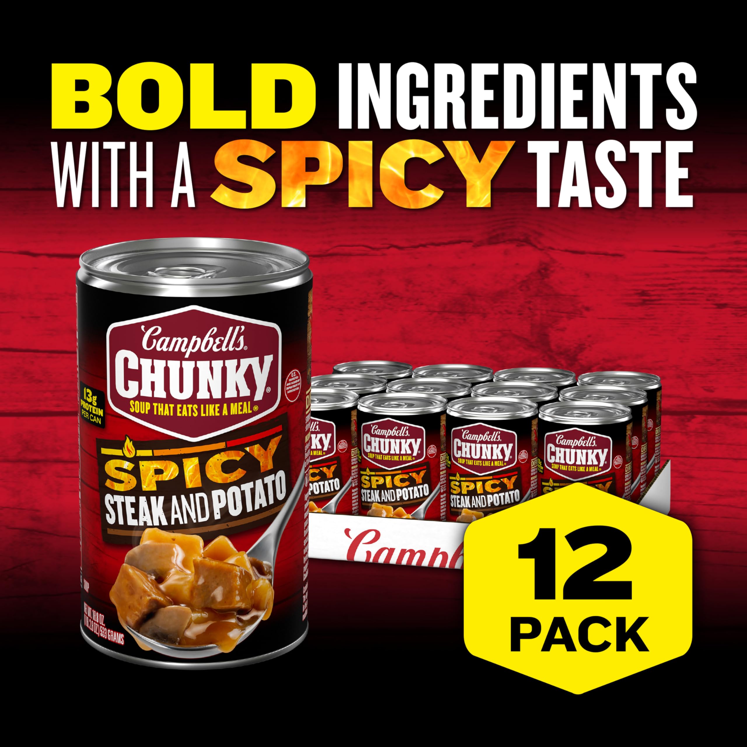 Amazon.com : Campbell's Chunky Soup, Spicy Steak and Potato Soup