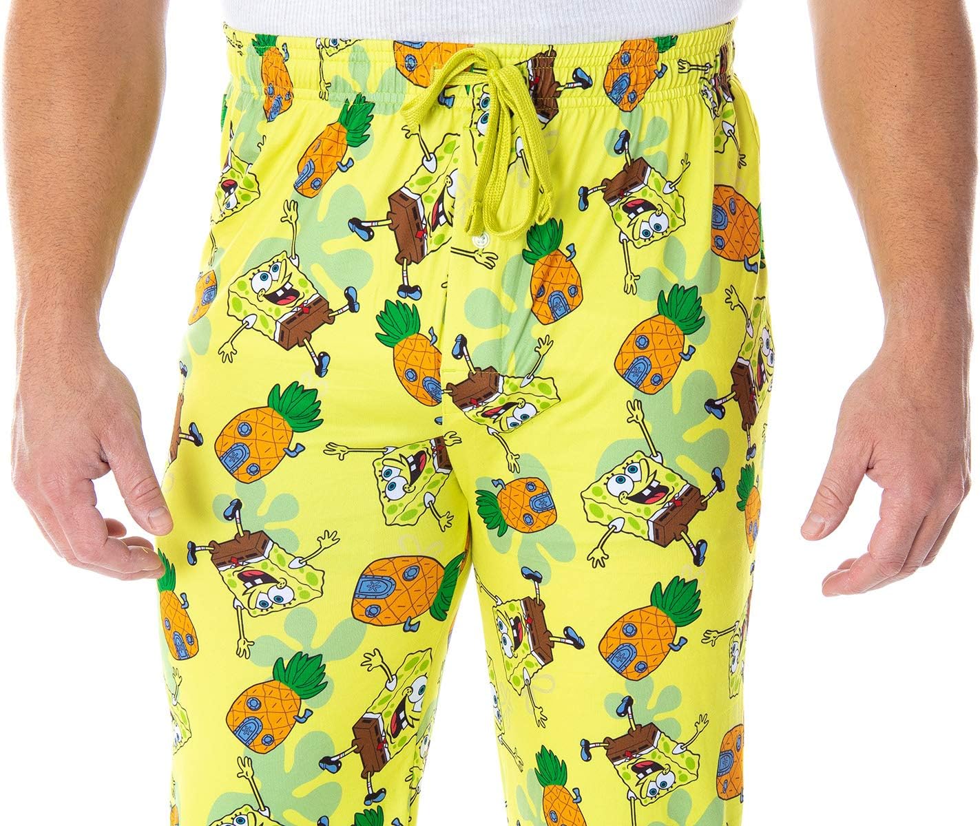 SpongeBob SquarePants Men's Pineapple House Adult Loungewear Sleep Pajama Pants - Image 3