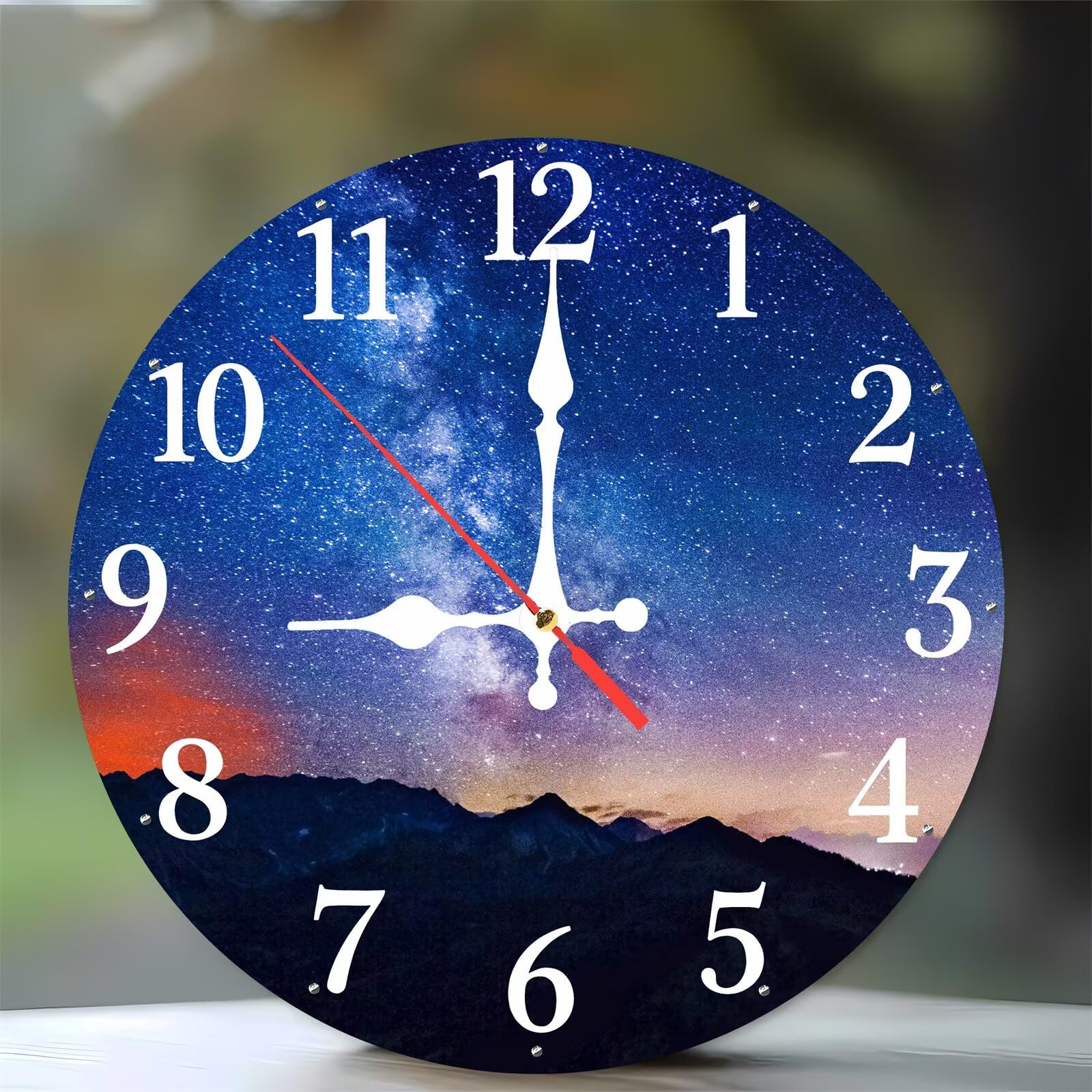 Horloge murale de 35 cm pour retrouver le sommeil sans bruit de tic-tac agaçant