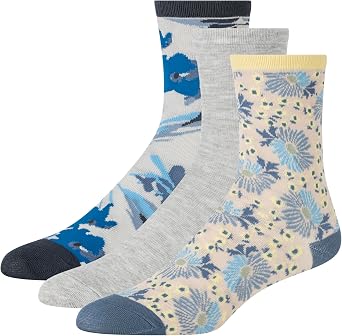 Ted Baker Womens Pattern Crew Dress Socks 3-Pack