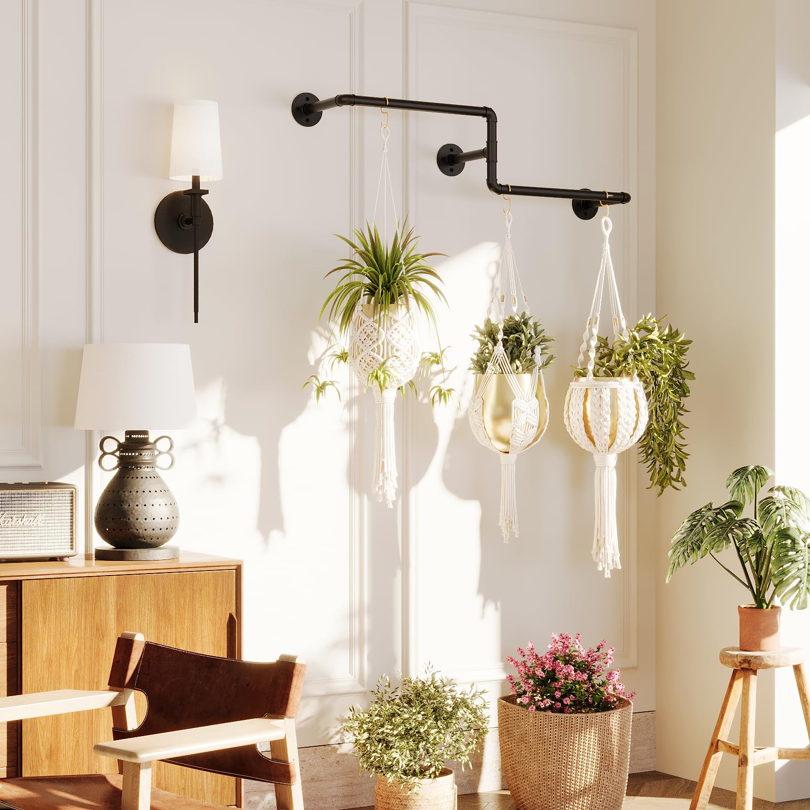 Snapklik.com : Bamworld Hanging Planters For Indoor Plants Plant Hanger ...