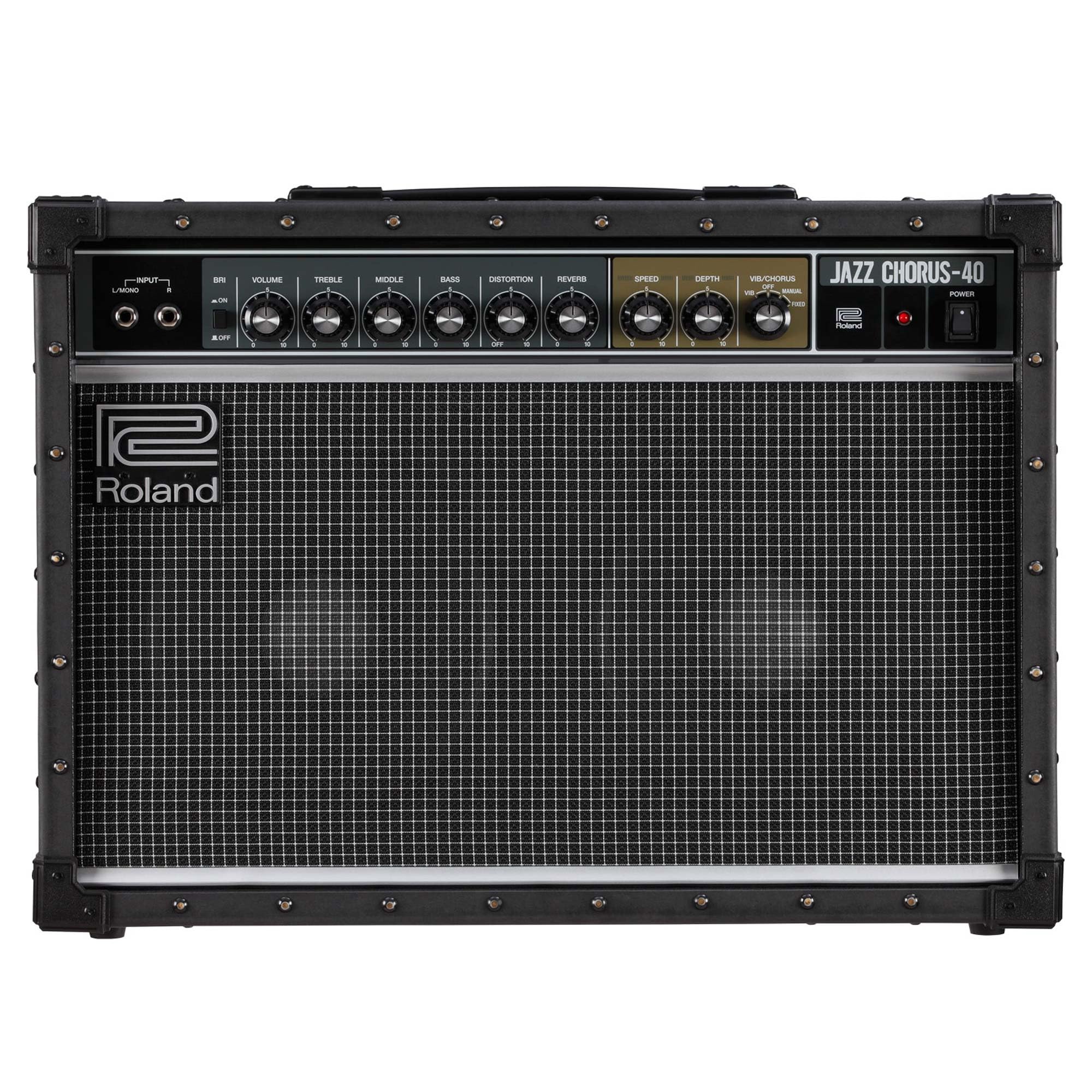 Roland JC-40 Jazz Chorus | Ampli de Guitarra Compacto | Sonido limpio JC mítico | Efecto Dimensional Space Chorus | Ampli estéreo de 40 W | Dos altavoces de 10 pulgadas