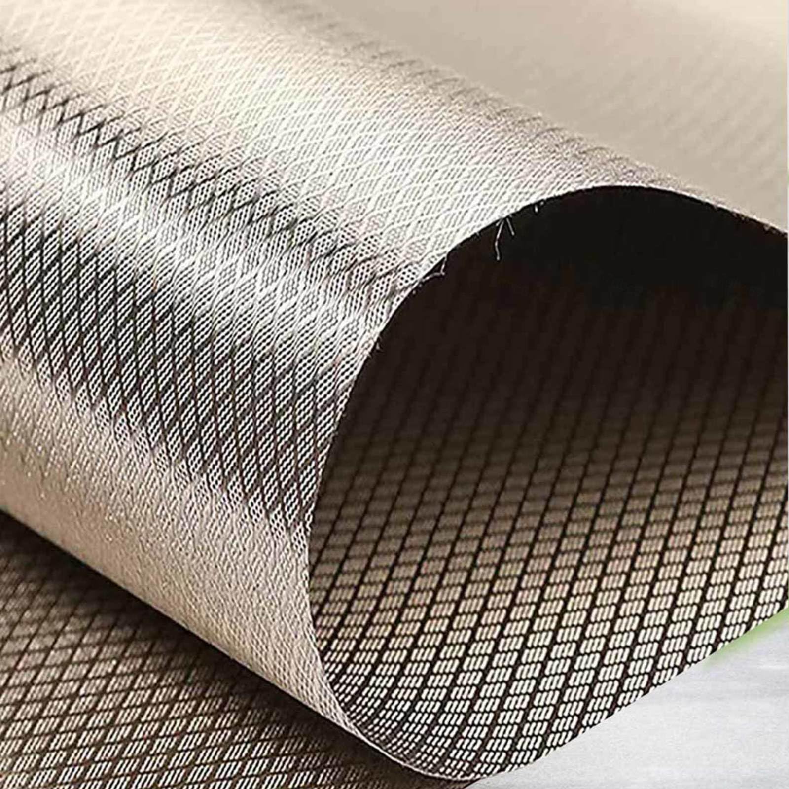 EMF Blocking Fabric EMF Shielding Fabric Faraday Fabric Kit EMP Proof Cloth Conductive Material Blocks RF Signals RFID EMF,silver-7x1.1m