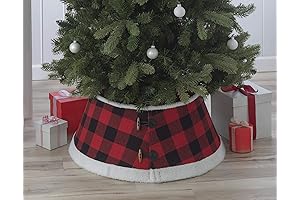New Traditions - Buffalo Plaid Christmas Tree Collar