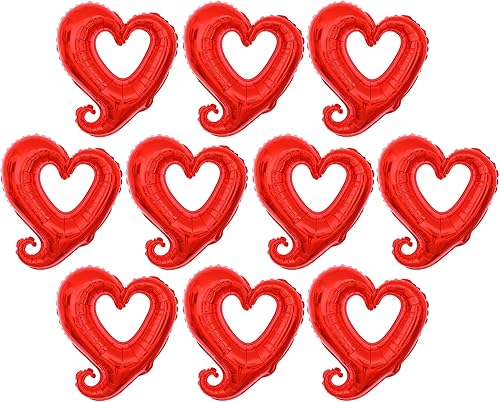 Miniatura 3 de Globo grande de peluche, 40 pulgadas para decoración del día de San Valentín, paquete de 34 globos de corazón con gancho rojo para decoración del