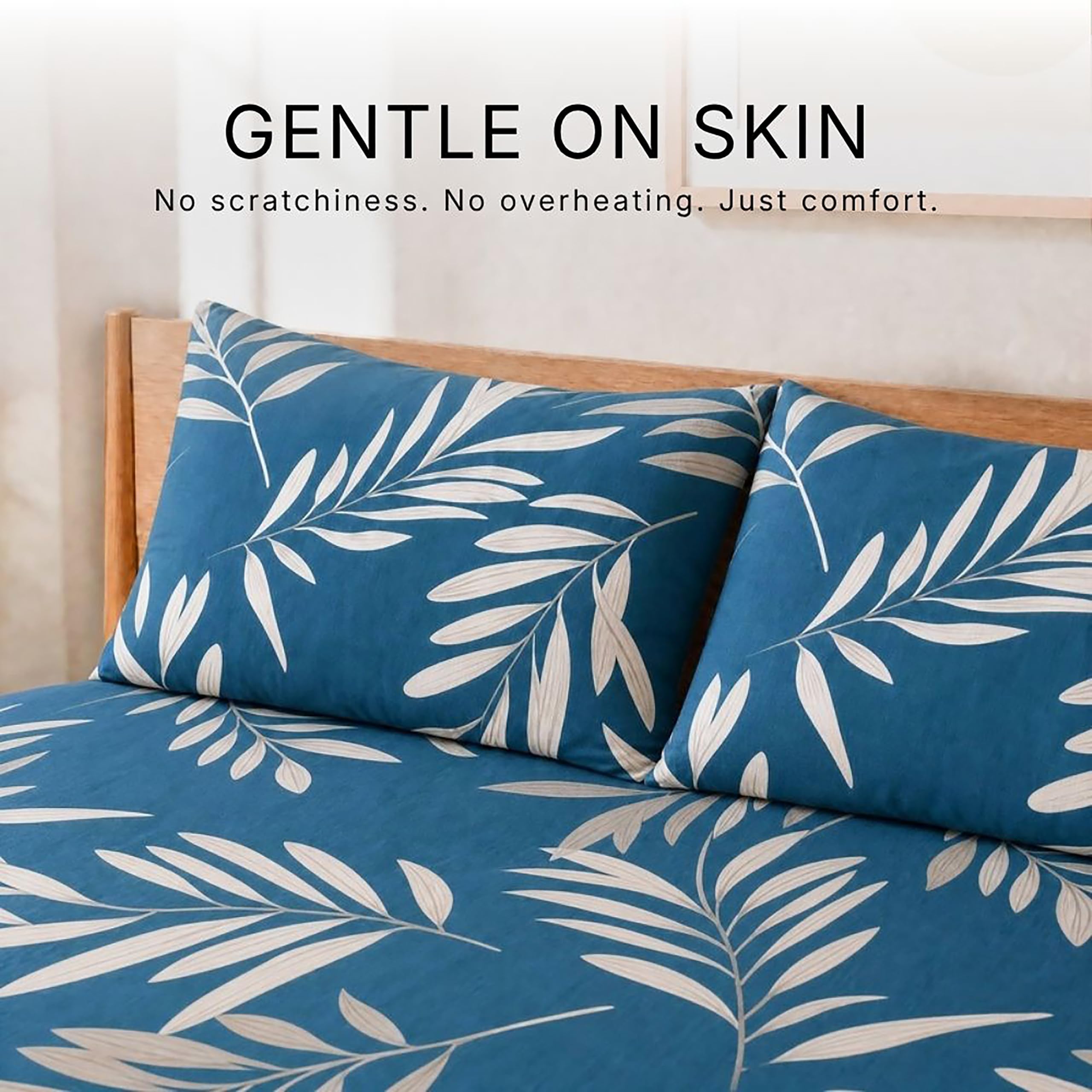 Salt Earth Queen Fitted Sheet - Cotton Feel & Deep Pocket -3