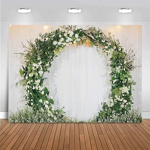 Miniatura 2 de Telón de fondo rosa rosa de 7 x 5 pies, telón de fondo con temática de flores, para boda, despedida de soltera, niñas, cumpleaños, fiesta de