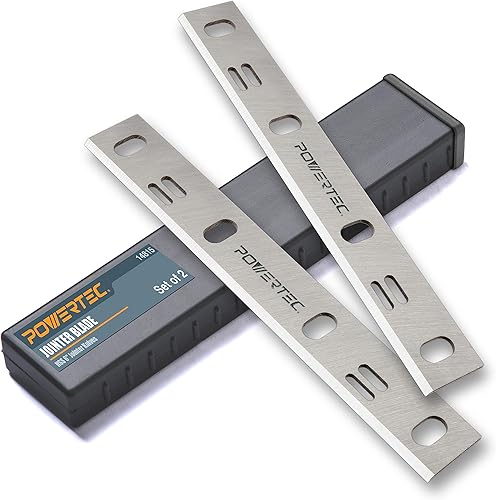 POWERTEC Cuchillas de ensambladora de 6 pulgadas para WEN 6560, 6560T, 6559, JT6561, repuesto para cuchillos de ensamblador 6560-083, juego de 2