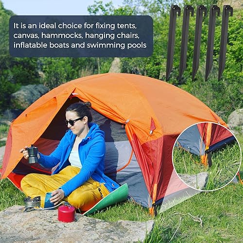 Miniatura 7 de Estacas inflables de plástico de 9 pulgadas, estacas de repuesto para patio, accesorios inflables para tienda de campaña, estacas de tienda de