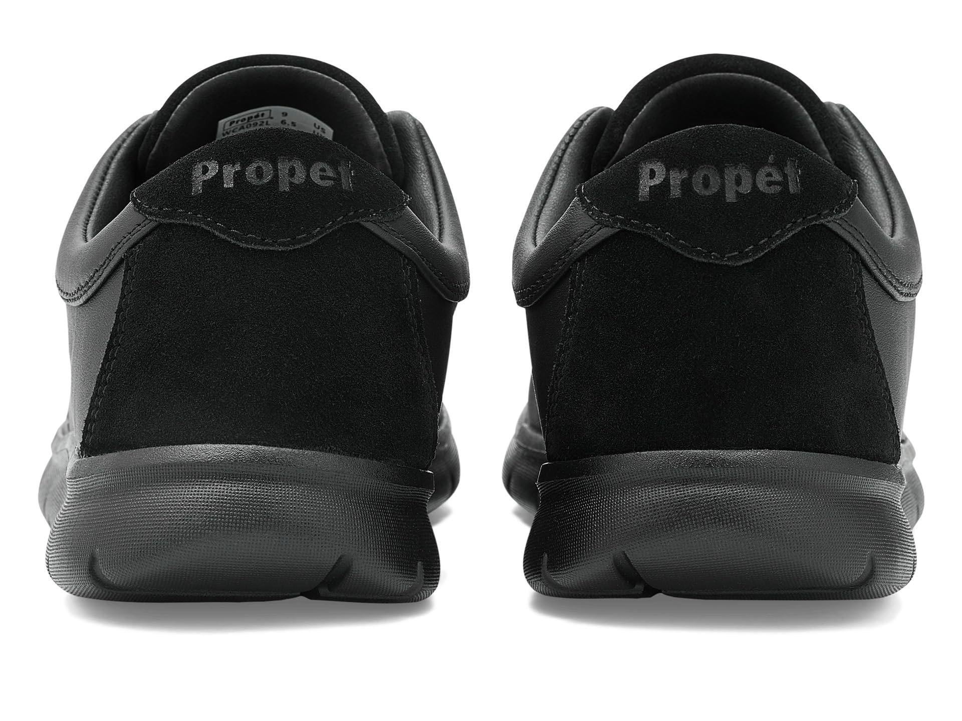 Propet Stella - Tenis con cordones para mujer, estilo casual, color negro