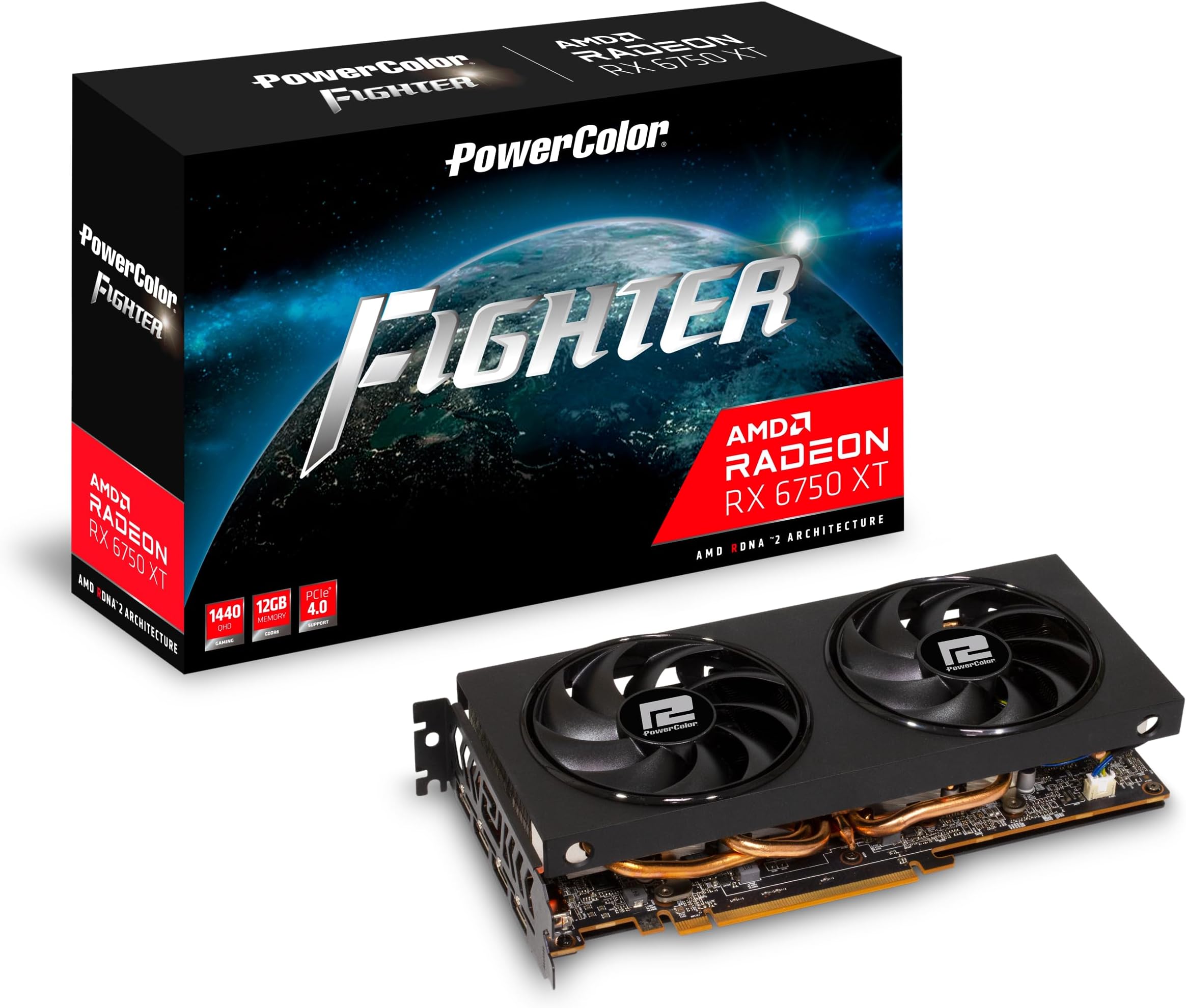Powercolor Fighter Amd Radeon Rx 6750 Xt 12Gb Gddr6 Graphics Card - Pci_E_X16