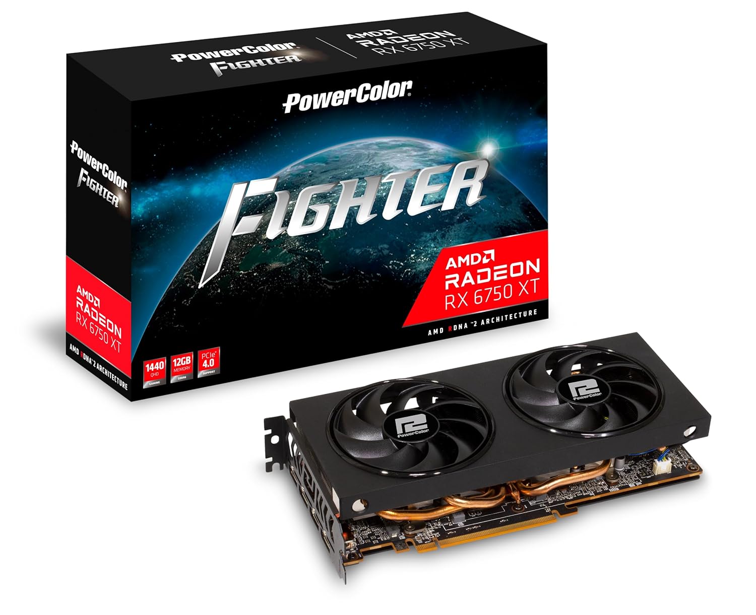 Powercolor Fighter Amd Radeon Rx 6750 Xt 12Gb Gddr6 Graphics Card – Pci_E_X16