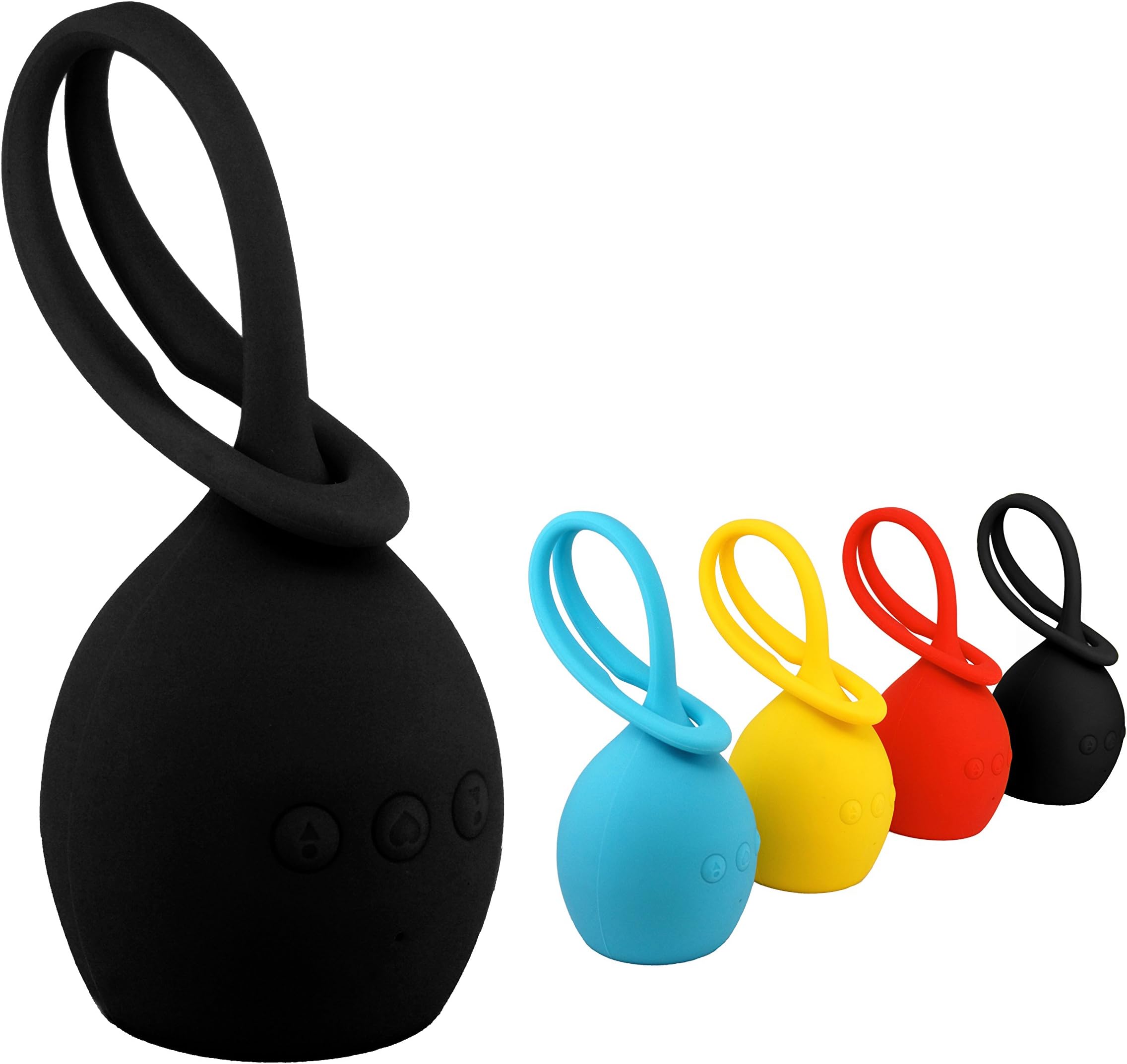 Vaspio LED Bluetooth Speaker Tadpole- Portable & Wireless Waterproof Silicone Outdoor Sports Travel Speakers (Black)