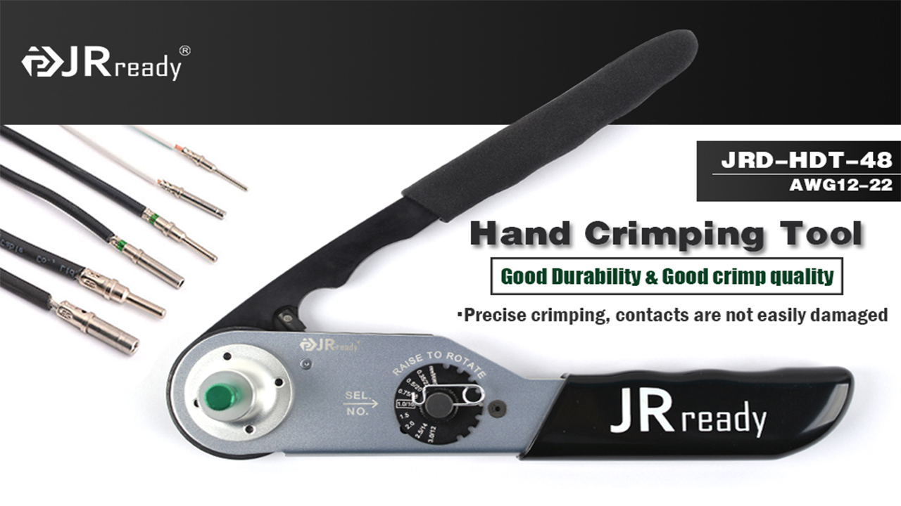 JRready JRD-HDT-48 Deutsch Crimp Tool, HDT-48-00 Solid Contacts