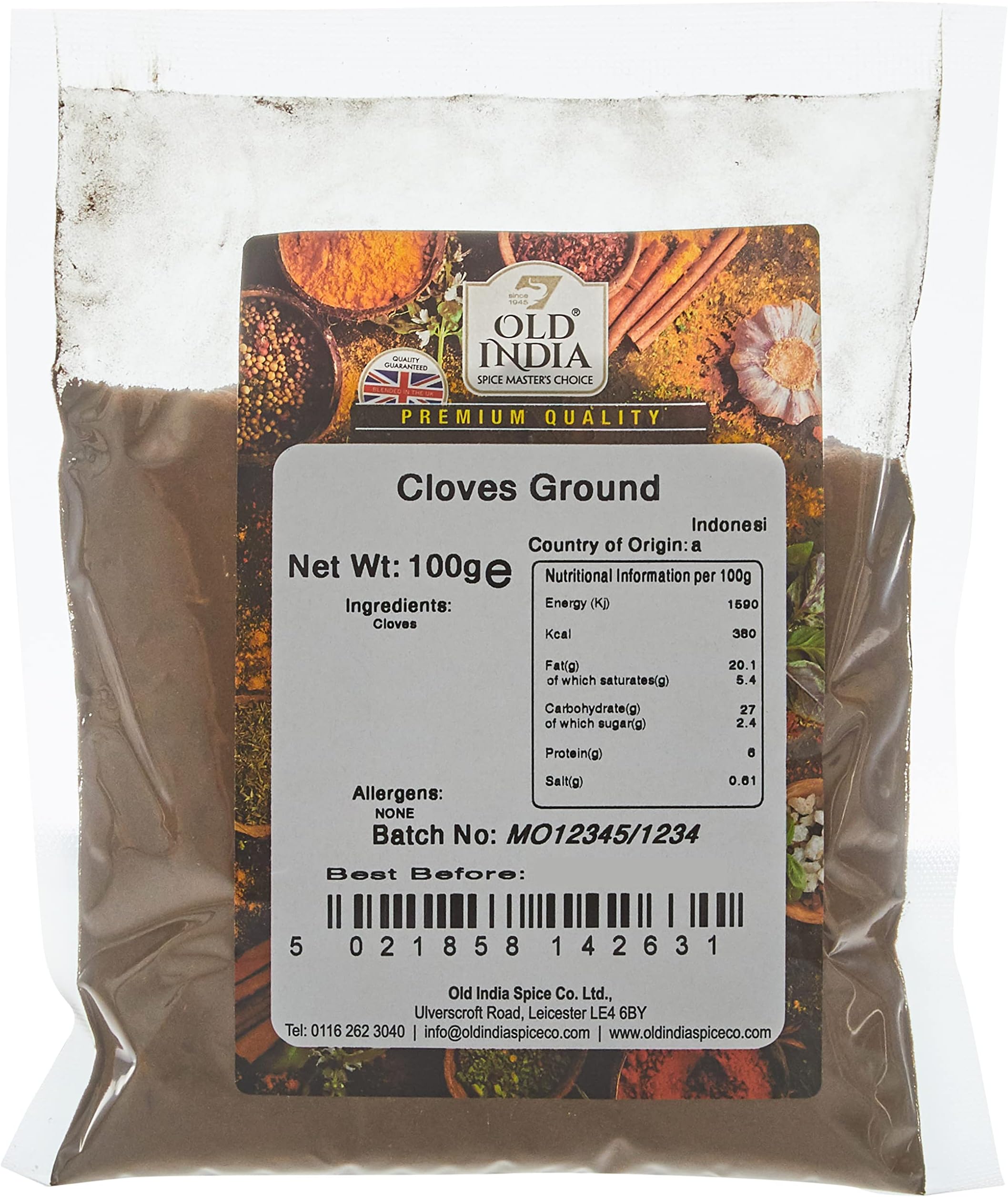 Old India Cloves Ground 100g