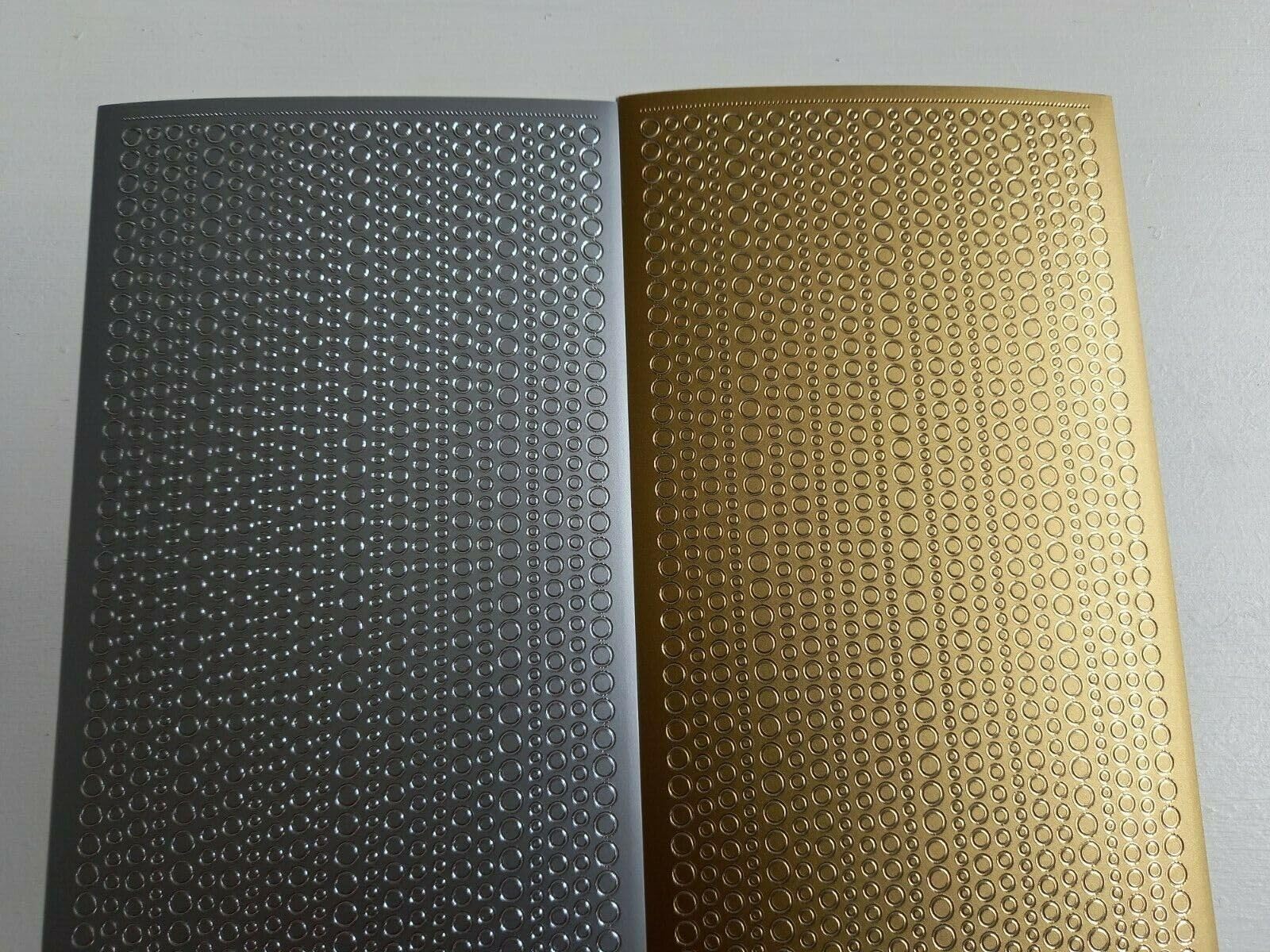 TRTO 1Pcs Gold Color 2mm 2.5mm 3mm 4mm Dots Peel Off Stickers Christmas Card Making Craft Easy to Use and Useful for Decorations