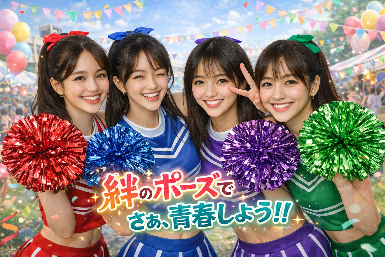 チアバック　ポンポン　部活 Amazon.co.jp: [alldeblue]チア ポンポン 4個セット 応援グッズ