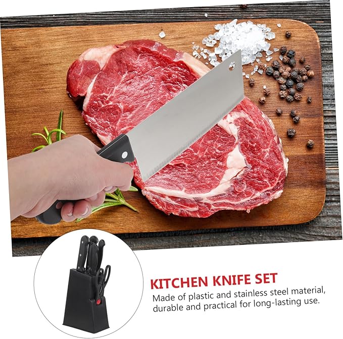 Set Cuchillos Cocina 7 Piezas Acero Inoxidable miniatura 4