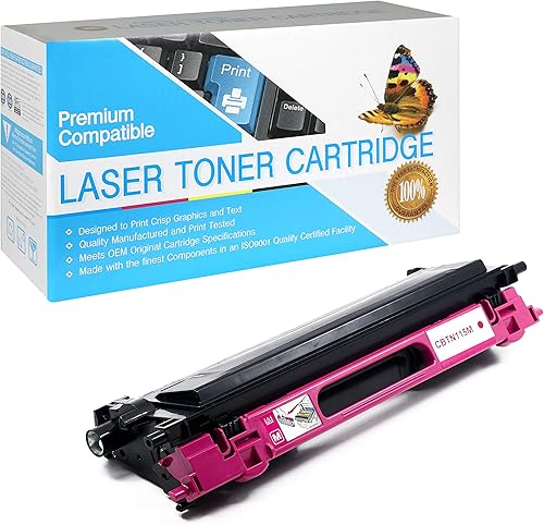 Cartucho de tóner compatible para Brother TN115M (magenta, 1 unidad)