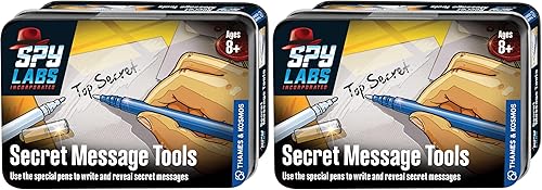 Miniatura 8 de Thames & Kosmos Spy Labs Inc: Herramientas de mensajes secretos intercambian información confidencial con bolígrafos secretos Herramientas