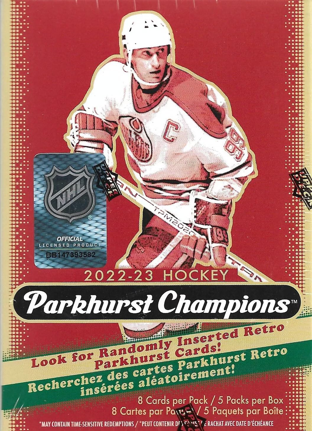 2022 2023 Upper Deck Parkhurst Champions Hockey Series Blaster Box Released in 2024 with 5 Silver Parallel Cards Per Box Plus