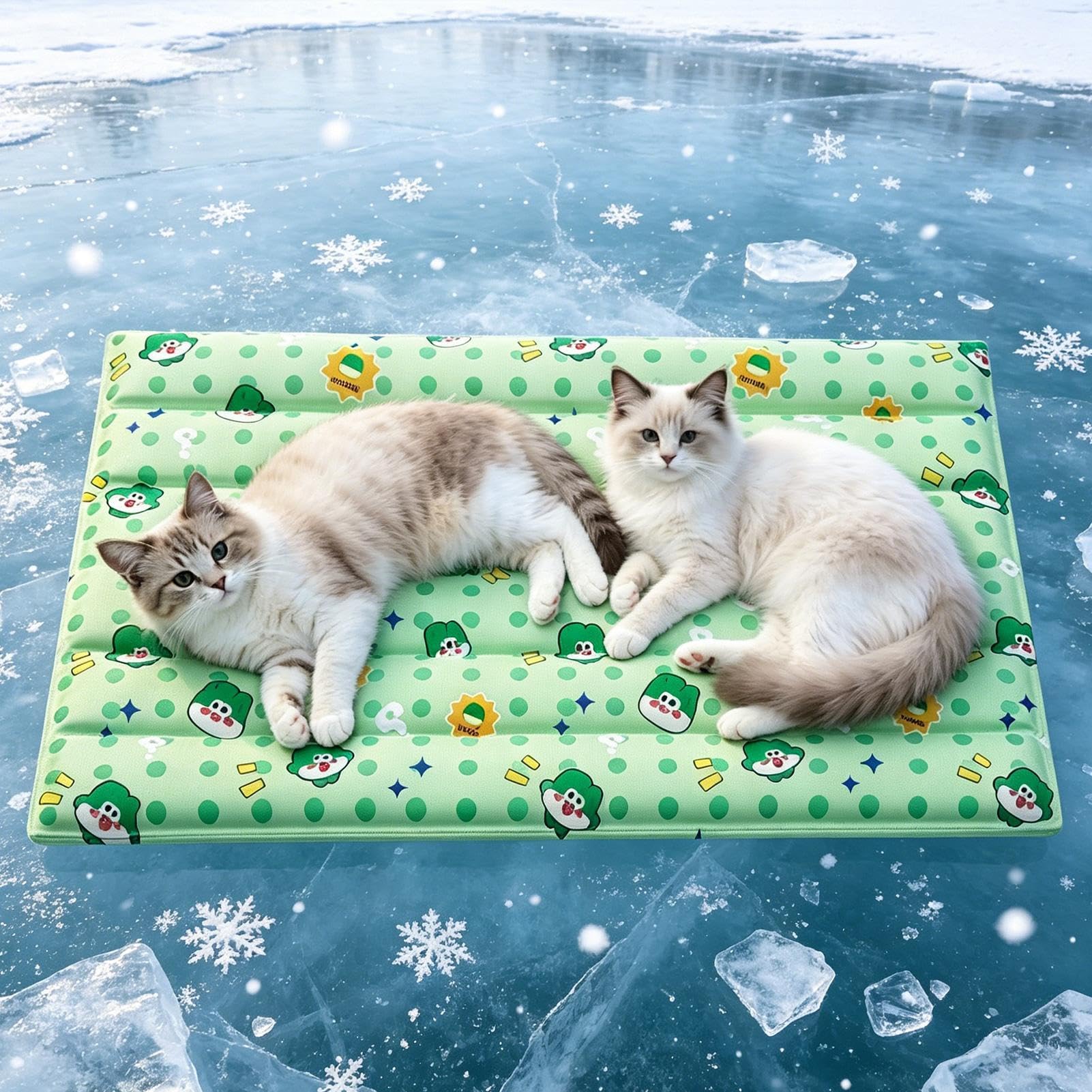 Tappetino Rinfrescante per Cani Cuscino in Gel Impermeabile Portatile | Rinfrescante per Cani per Interni ed Esterni, , Caldo, Cuccioli, Gatti, Cuccia, Divano, Auto