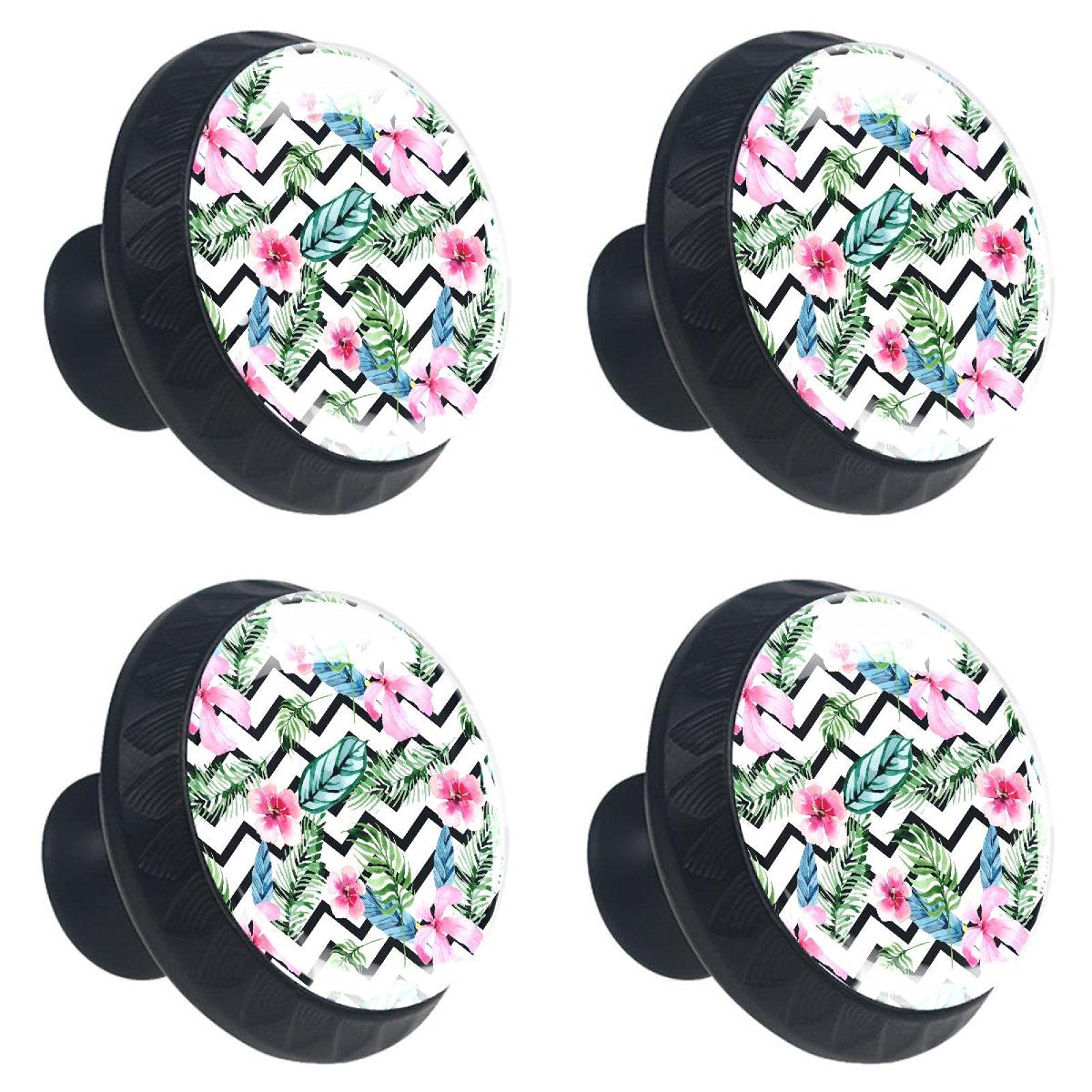 Poignées de tiroir motif floral aquarelle pour sublimer les meubles de votre bureau et maison