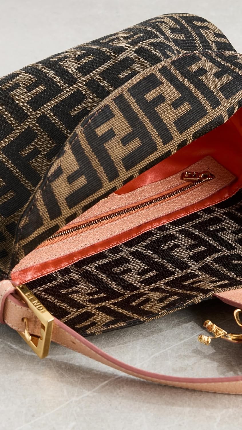 FENDI What Goes Around Comes Around Women's Pre-Loved Brown Zucca Shoulder Bag - Image 6