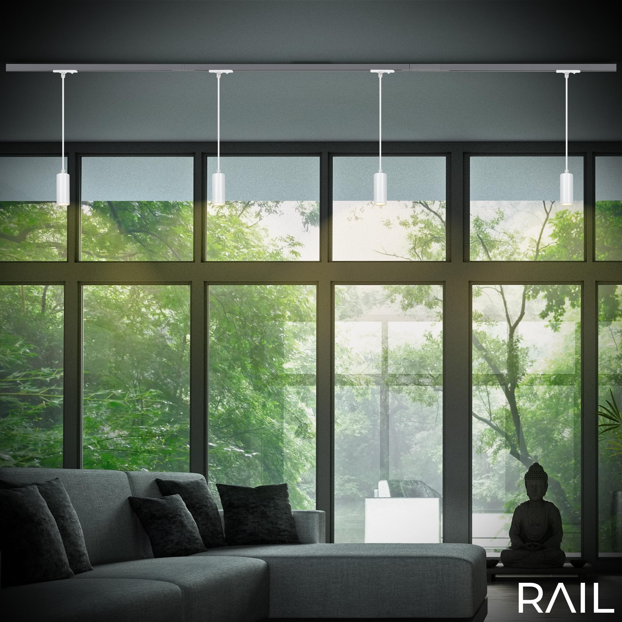 BRILONER - Rail systeem Rail LED spot, dimbaar, zwenkbaar, accessoire