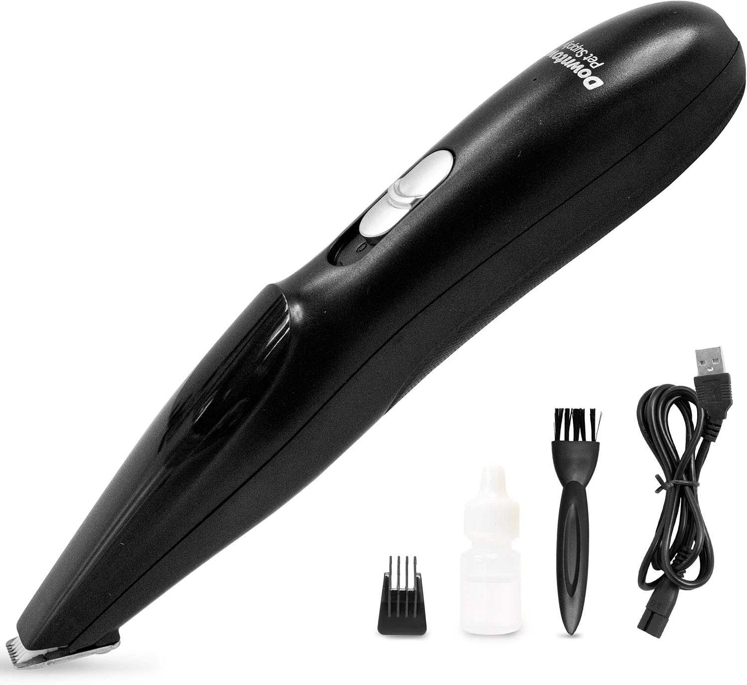Downtown Pet Supply - Cat & Dog Hair Trimmer - Dog Trimmer for Grooming - Low Noise Cordless Clippers for Fur Coat, Paws, Face, Stomach…