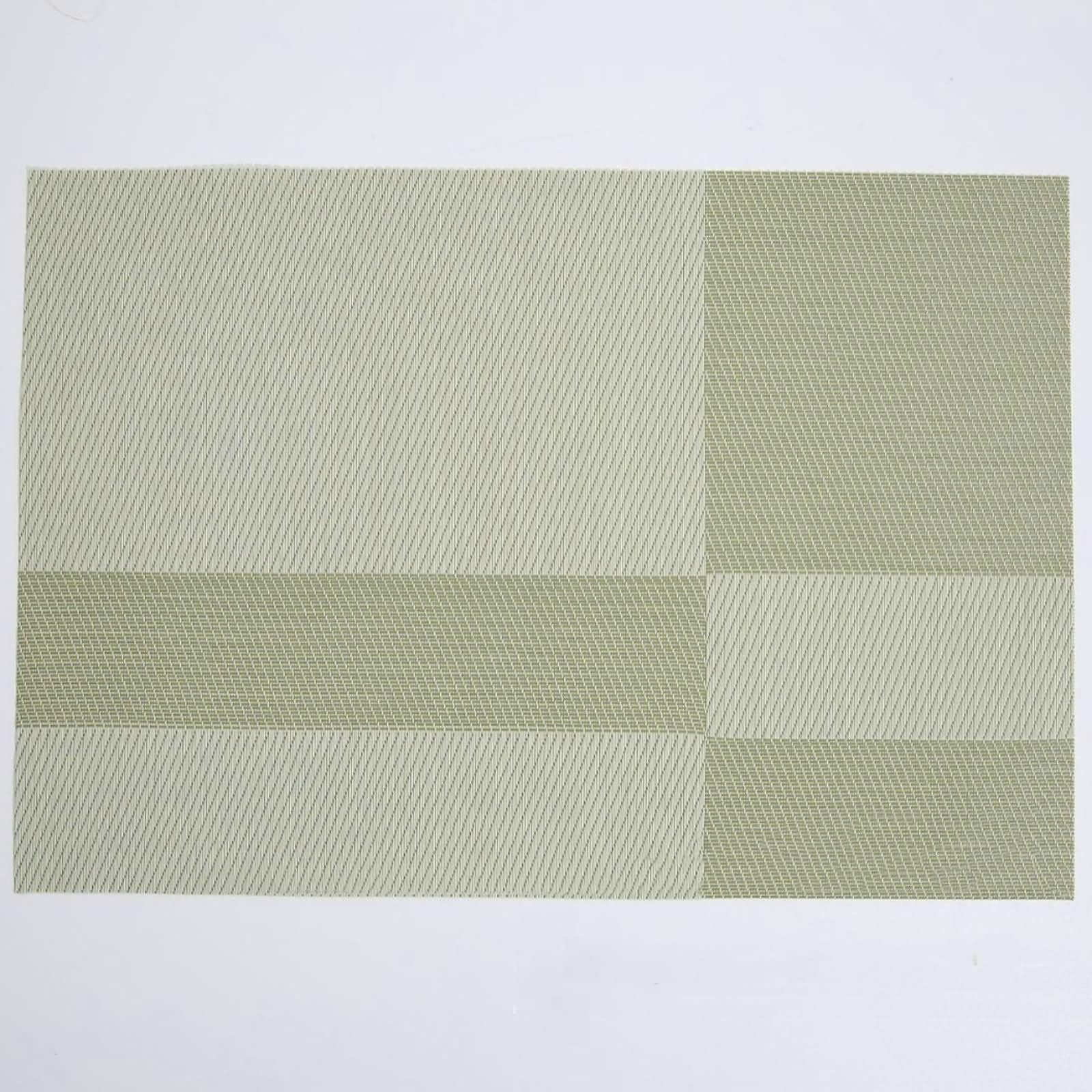 Manteles Individuales 10PCS, 45 x 30 CM Verde PVC Manteles Individuales Modernos, Rectángulo