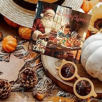 Vista 70 de Nuanchu 80 tarjetas postales de Navidad vintage de 4 x 6 pulgadas, tarjetas de felicitación de Papá Noel, tarjetas de Navidad retro, reimpresión