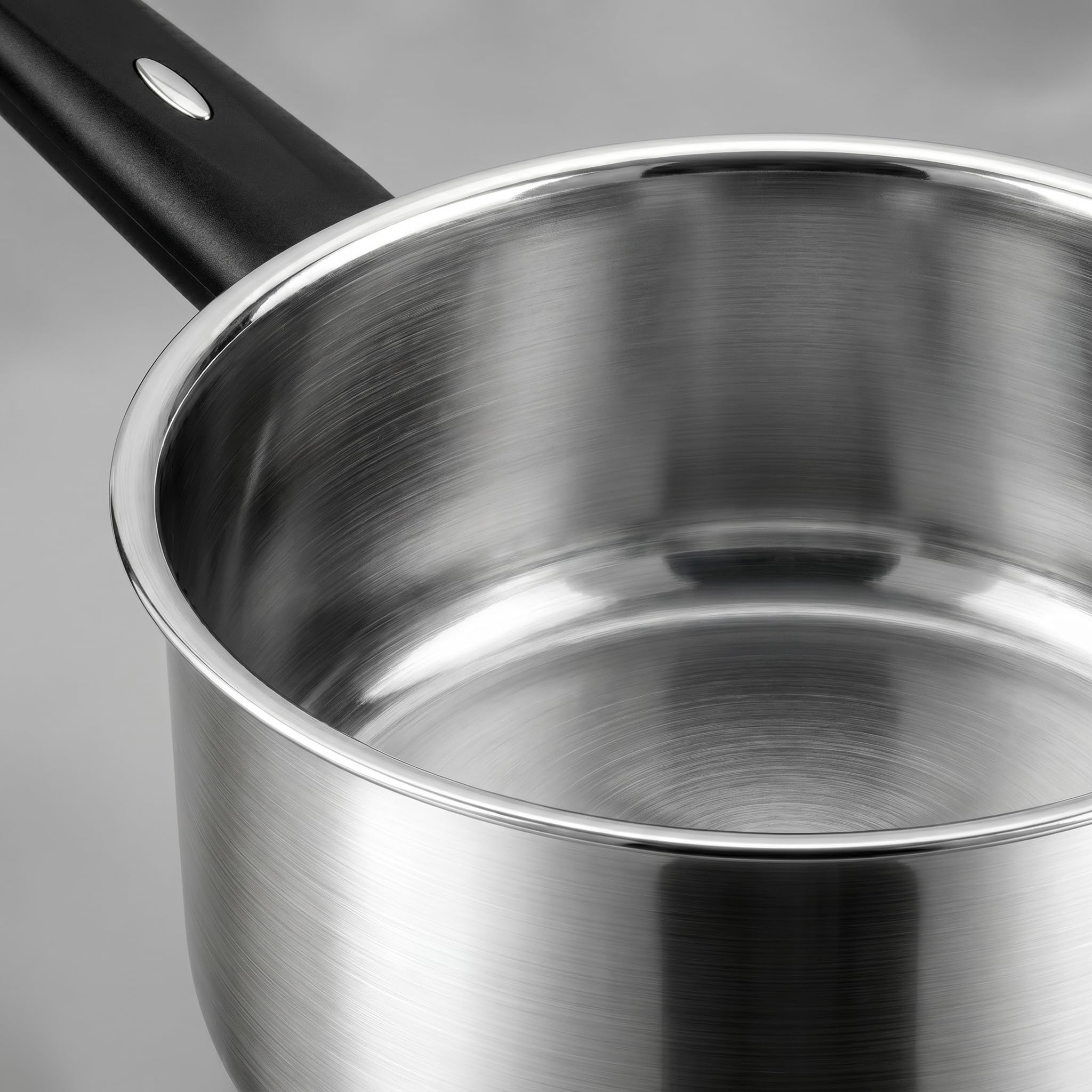 Set di pentole e padelle in acciaio inox, 6 pezzi, atossici, con coperchi in vetro, casseruola, pentola e padella, compatibili con induzione, lavabili in lavastoviglie, anche per