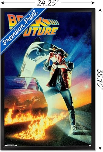 Miniatura 3 de Trends International Regreso al futuro - Póster de pared de una hoja, 22.375 x 34 pulgadas, versión enmarcada en negro