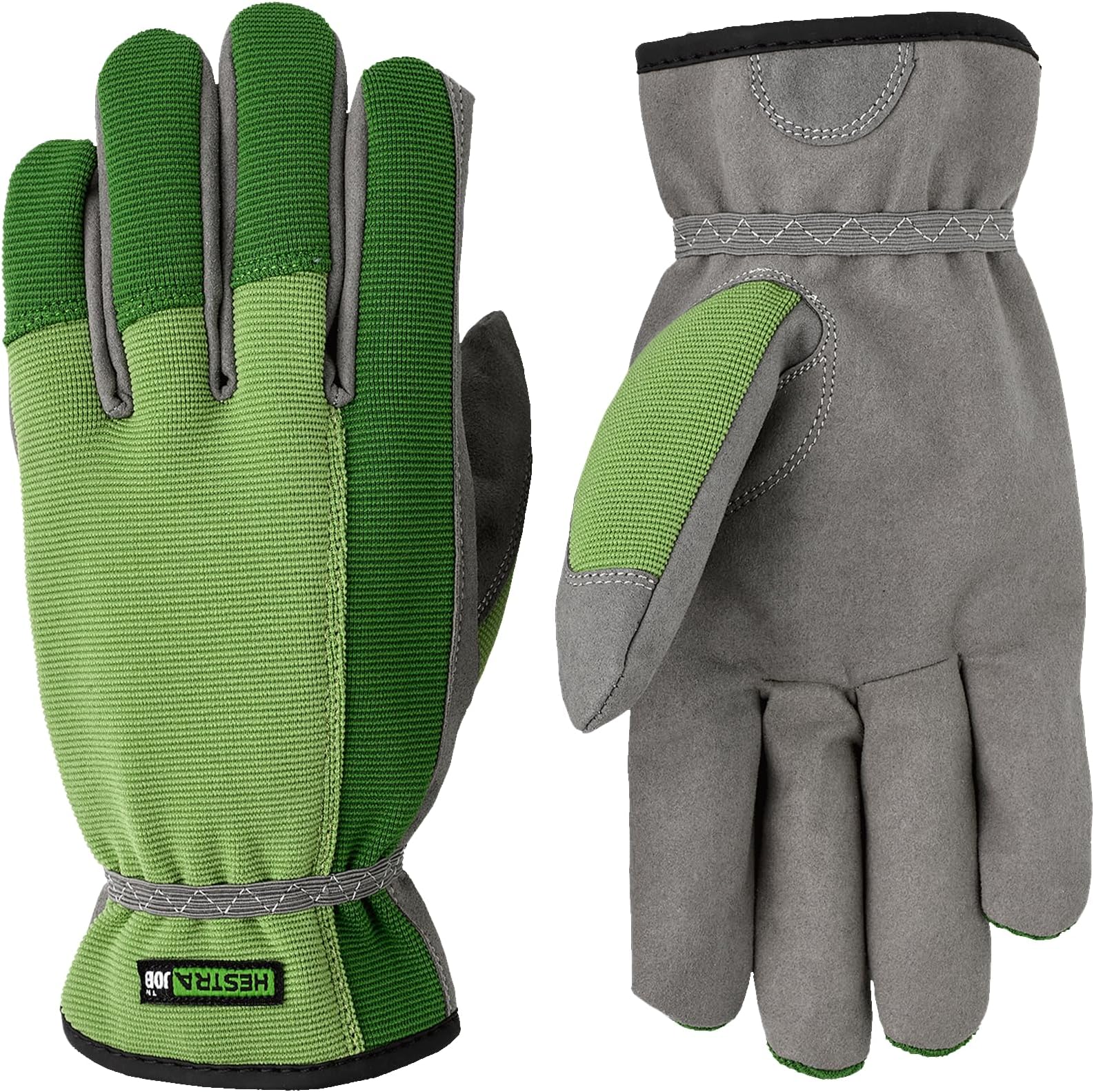 Hestra Garden Robin Work Gloves, Green, 9