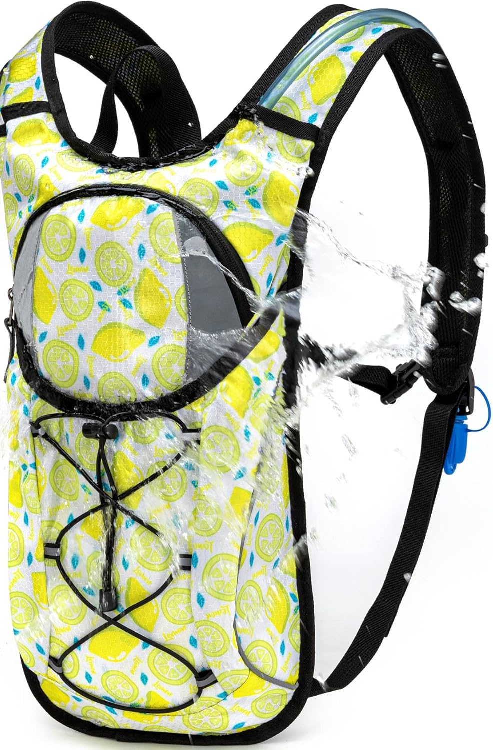 Hydration Backpack with 2L Water Bladder - Lightweight Pack for Running Hiking Riding Camping Cycling Climbing (Lemon) : Sports & Outdoors